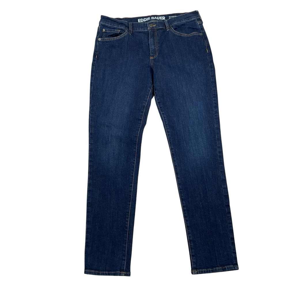 Eddie Bauer Stretch Boyfriend Midrise Slim Pants Women's 6